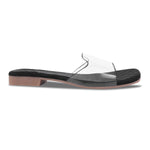 Load image into Gallery viewer, Padchin Women&#39;s Transparent Square Toe Flats | Stylish Slip-On Platform Slippers
