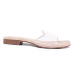 Load image into Gallery viewer, Padchin Women&#39;s Transparent Square Toe Flats | Stylish Slip-On Platform Slippers
