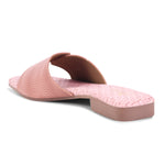 Load image into Gallery viewer, Padchin Women&#39;s Buckled Square Toe Flats | Soft Stylish Slip-On Sandals with Buckle Detail
