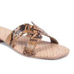 Load image into Gallery viewer, Padchin Women&#39;s Checked Design Square Toe Flats | Soft Stylish Slip-On Sandals
