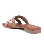 Load image into Gallery viewer, Padchin Women&#39;s Checked Design Square Toe Flats | Soft Stylish Slip-On Sandals
