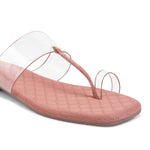 Load image into Gallery viewer, Padchin Women&#39;s Transparent Square Toe Flats | Comfortable Daily Wear Womens Flat Sandals
