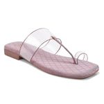 Load image into Gallery viewer, Padchin Women&#39;s Transparent Square Toe Flats | Comfortable Daily Wear Womens Flat Sandals
