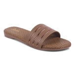 Load image into Gallery viewer, Padchin Women&#39;s Round Toe Flats | Soft Stylish Slip-On Open Toe Flats for Women
