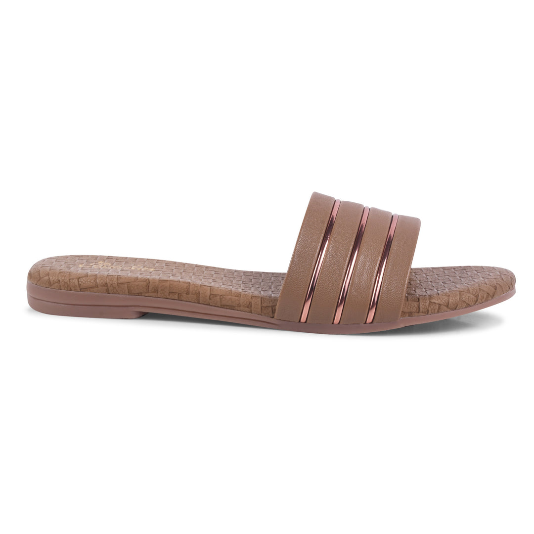 Padchin Women's Round Toe Flats | Soft Stylish Slip-On Open Toe Flats for Women