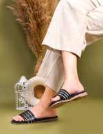 Load image into Gallery viewer, Padchin Women&#39;s Round Toe Flats | Soft Stylish Slip-On Open Toe Flats for Women
