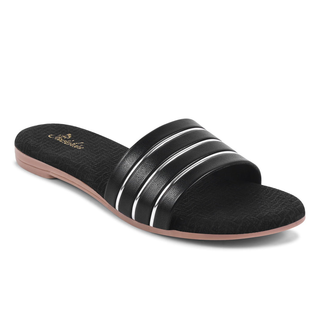 Padchin Women's Round Toe Flats | Soft Stylish Slip-On Open Toe Flats for Women