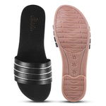 Load image into Gallery viewer, Padchin Women&#39;s Round Toe Flats | Soft Stylish Slip-On Open Toe Flats for Women
