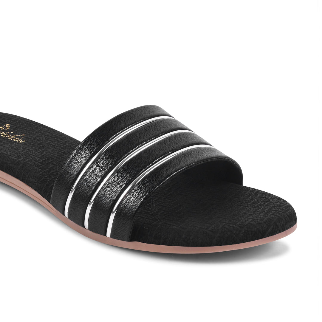 Padchin Women's Round Toe Flats | Soft Stylish Slip-On Open Toe Flats for Women