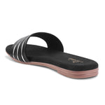 Load image into Gallery viewer, Padchin Women&#39;s Round Toe Flats | Soft Stylish Slip-On Open Toe Flats for Women
