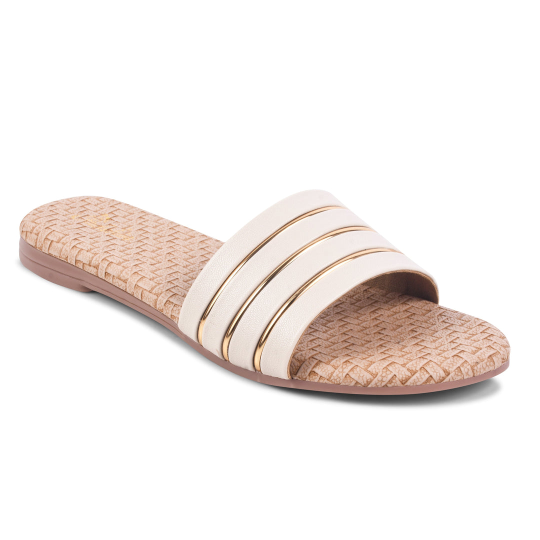 Padchin Women's Round Toe Flats | Soft Stylish Slip-On Open Toe Flats for Women