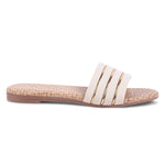 Load image into Gallery viewer, Padchin Women&#39;s Round Toe Flats | Soft Stylish Slip-On Open Toe Flats for Women
