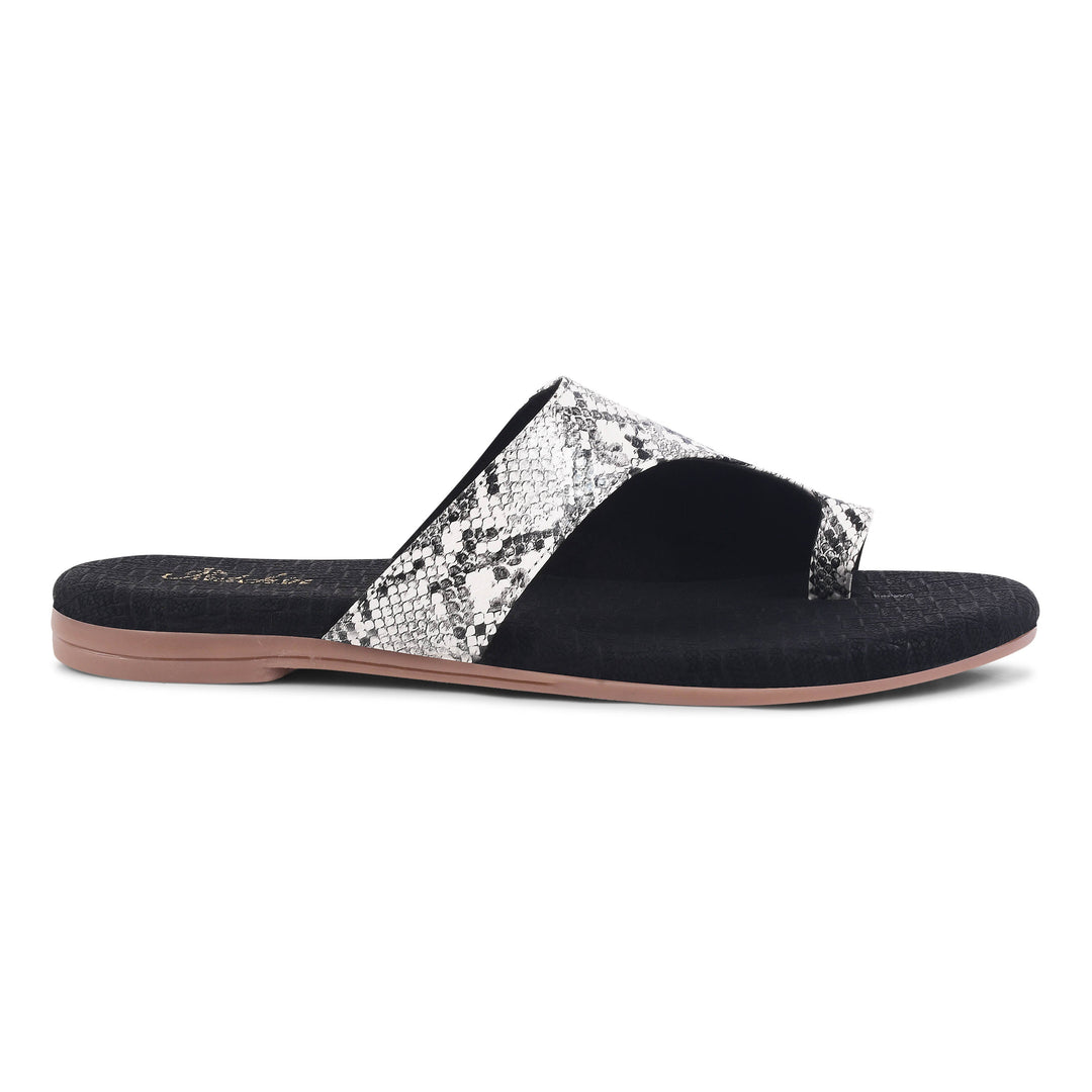 Padchin Women's Checked Detail Round Toe Flats | Womens Footwear for Casual Wear