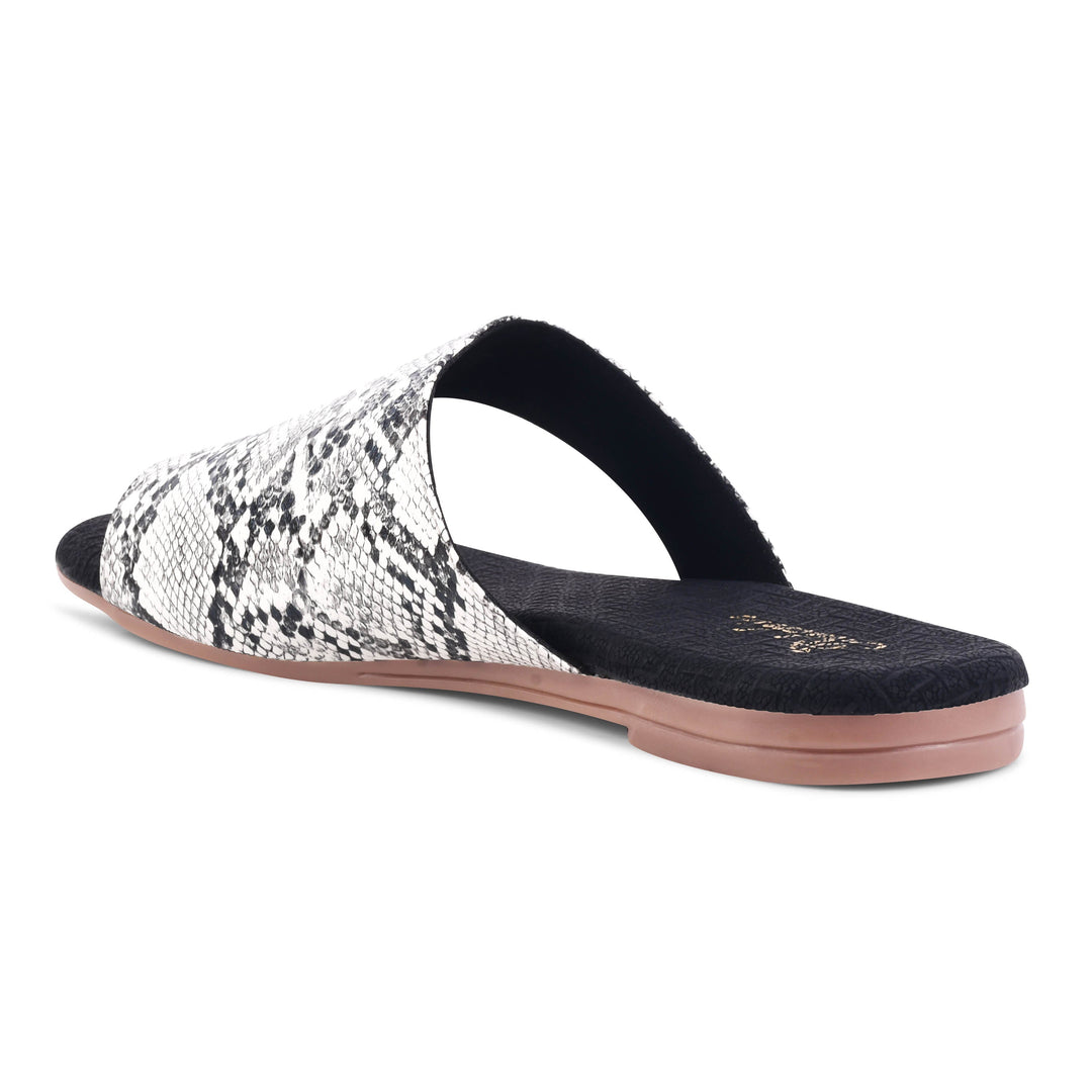 Padchin Women's Checked Detail Round Toe Flats | Womens Footwear for Casual Wear