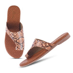 Load image into Gallery viewer, Padchin Women&#39;s Checked Detail Round Toe Flats | Womens Footwear for Casual Wear
