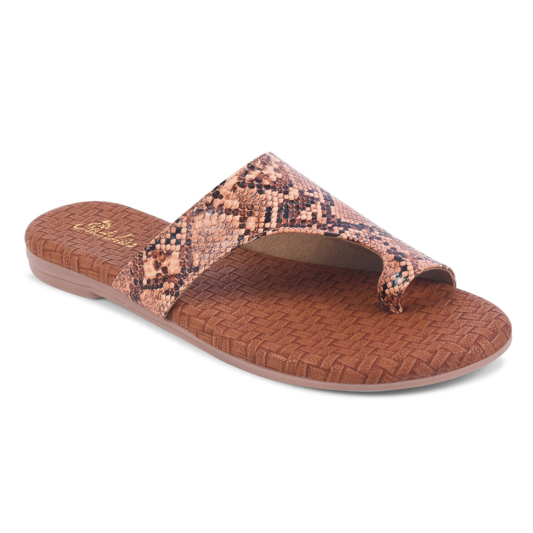 Padchin Women's Checked Detail Round Toe Flats | Womens Footwear for Casual Wear