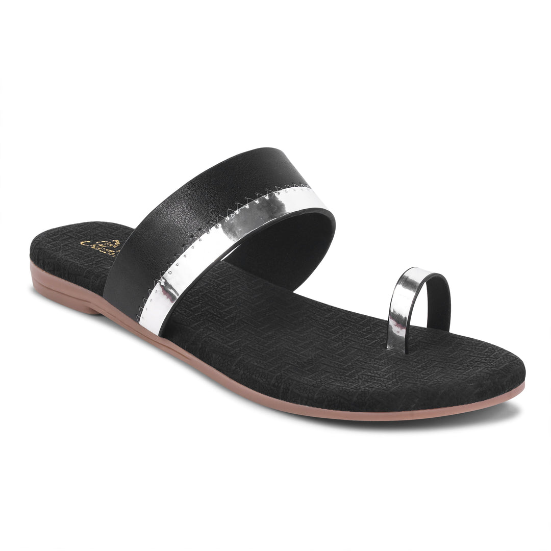 Padchin Women's Round Toe Flats | One Toe Casual Summer Footwear Slippers