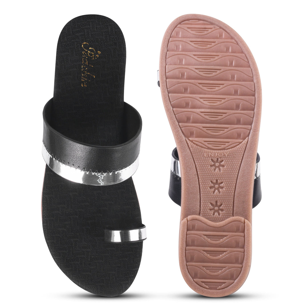 Padchin Women's Round Toe Flats | One Toe Casual Summer Footwear Slippers