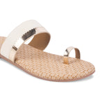 Load image into Gallery viewer, Padchin Women&#39;s Round Toe Flats | One Toe Casual Summer Footwear Slippers
