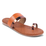 Load image into Gallery viewer, Padchin Women&#39;s Round Toe Flats | One Toe Casual Summer Footwear Slippers
