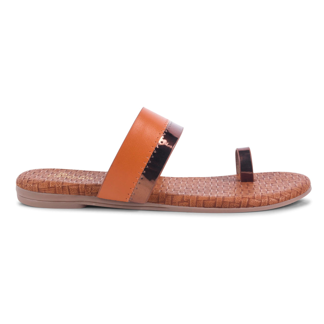 Padchin Women's Round Toe Flats | One Toe Casual Summer Footwear Slippers