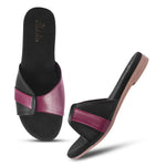 Load image into Gallery viewer, Padchin Women&#39;s Round Toe Flats | Soft Stylish Slip-On Sandals for Casual Wear
