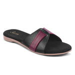 Load image into Gallery viewer, Padchin Women&#39;s Round Toe Flats | Soft Stylish Slip-On Sandals for Casual Wear
