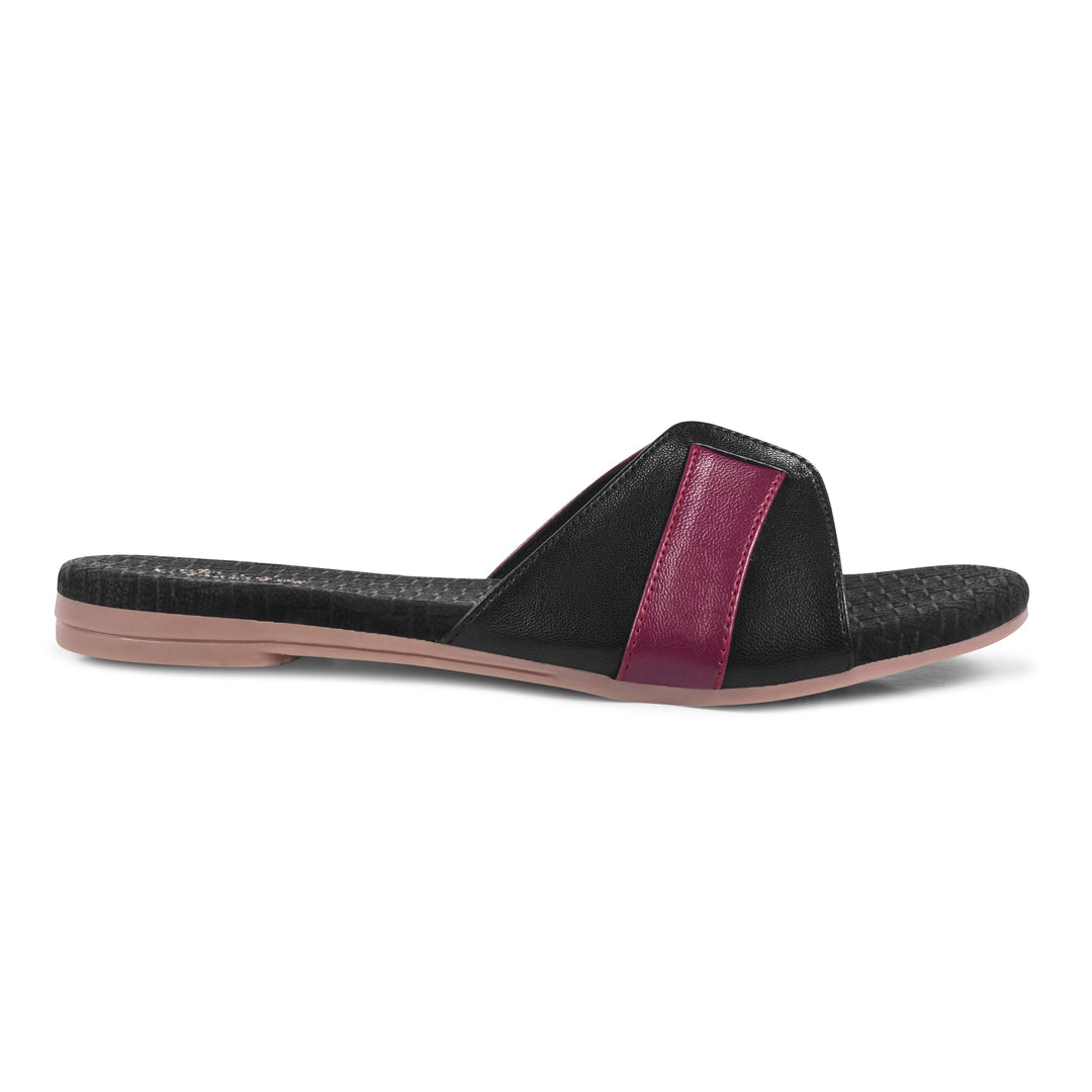 Padchin Women's Round Toe Flats | Soft Stylish Slip-On Sandals for Casual Wear