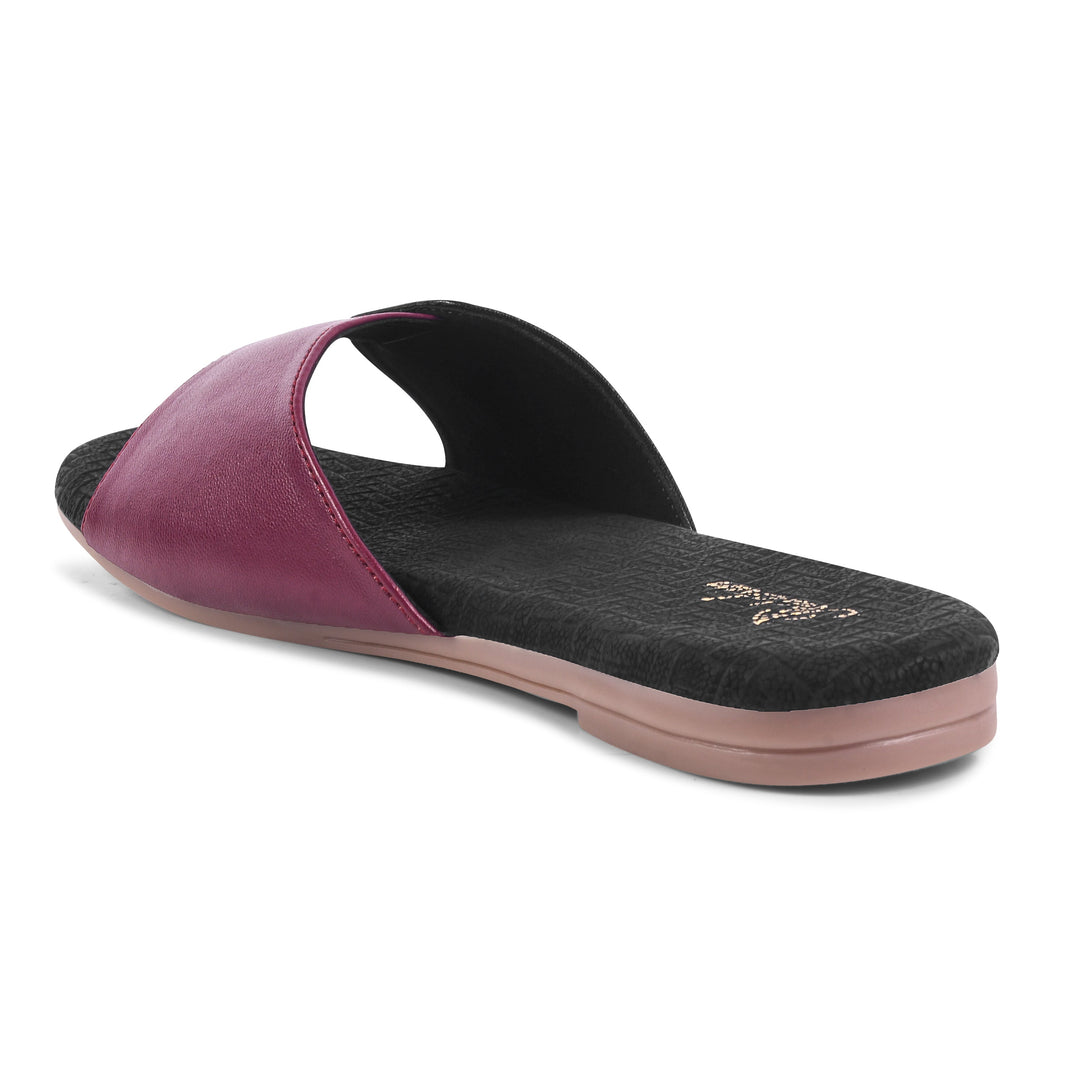 Padchin Women's Round Toe Flats | Soft Stylish Slip-On Sandals for Casual Wear