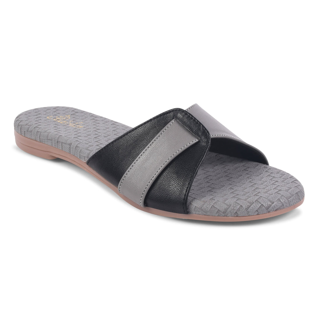 Padchin Women's Round Toe Flats | Soft Stylish Slip-On Sandals for Casual Wear