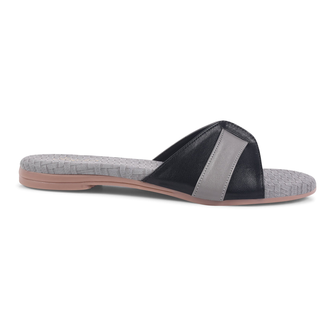 Padchin Women's Round Toe Flats | Soft Stylish Slip-On Sandals for Casual Wear