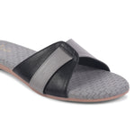 Load image into Gallery viewer, Padchin Women&#39;s Round Toe Flats | Soft Stylish Slip-On Sandals for Casual Wear
