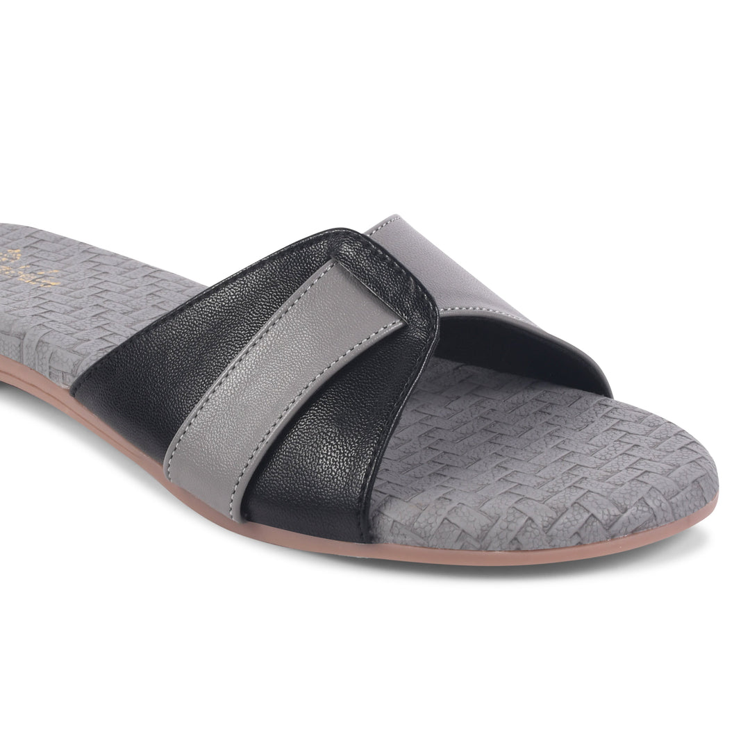Padchin Women's Round Toe Flats | Soft Stylish Slip-On Sandals for Casual Wear