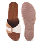 Load image into Gallery viewer, Padchin Women&#39;s Round Toe Flats | Soft Stylish Slip-On Sandals for Casual Wear
