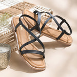 Load image into Gallery viewer, Women's Strappy Slip-On Flats Ladies Stylish Casual Slippers