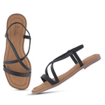 Load image into Gallery viewer, Women's Strappy Slip-On Flats Ladies Stylish Casual Slippers