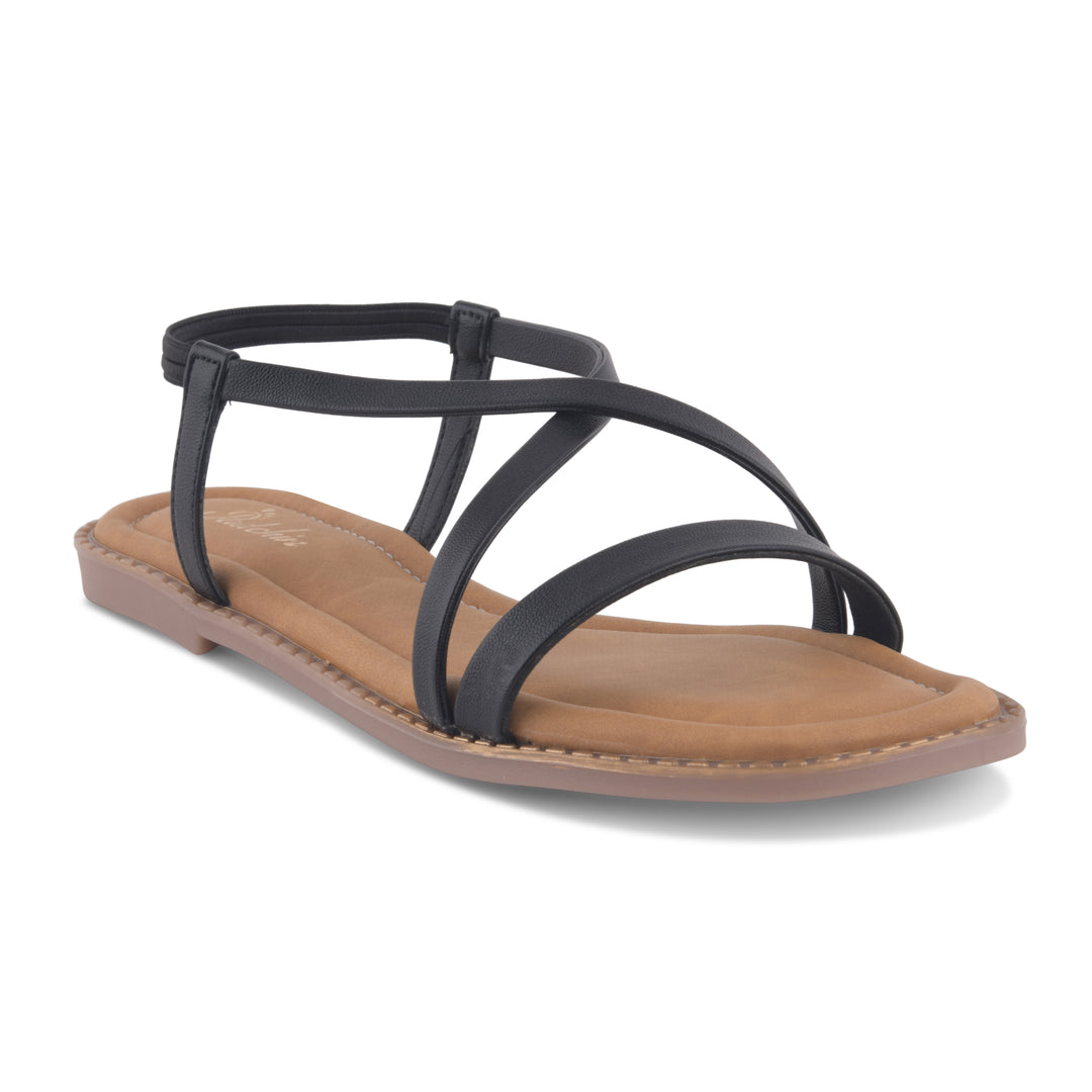 Women's Strappy Slip-On Flats Ladies Stylish Casual Slippers