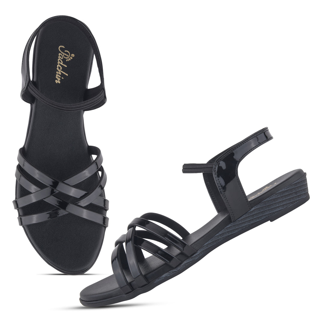 Women Cross Strap Flat Sandals