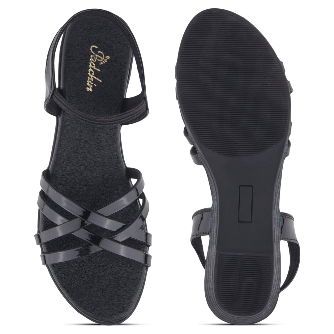 Women Cross Strap Flat Sandals