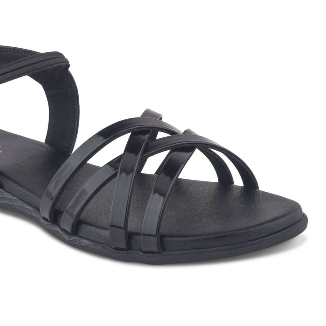 Women Cross Strap Flat Sandals