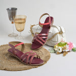 Load image into Gallery viewer, Women Cross Strap Flat Sandals