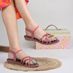 Load image into Gallery viewer, Women Cross Strap Flat Sandals