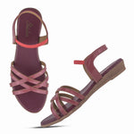 Load image into Gallery viewer, Women Cross Strap Flat Sandals