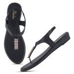 Load image into Gallery viewer, Women T Strap Flat Sandals