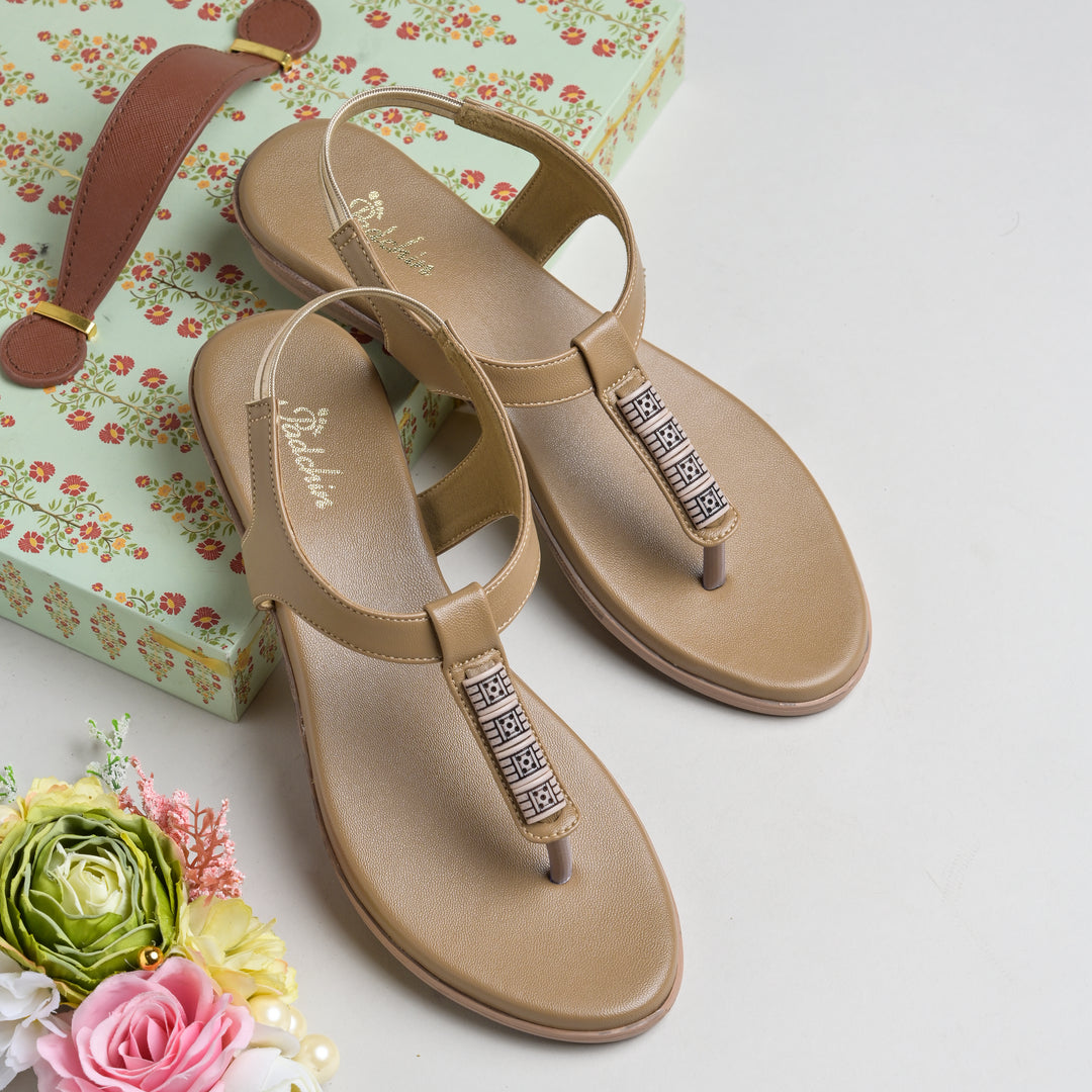 Women T Strap Flat Sandals