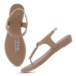 Load image into Gallery viewer, Women T Strap Flat Sandals