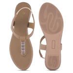 Load image into Gallery viewer, Women T Strap Flat Sandals