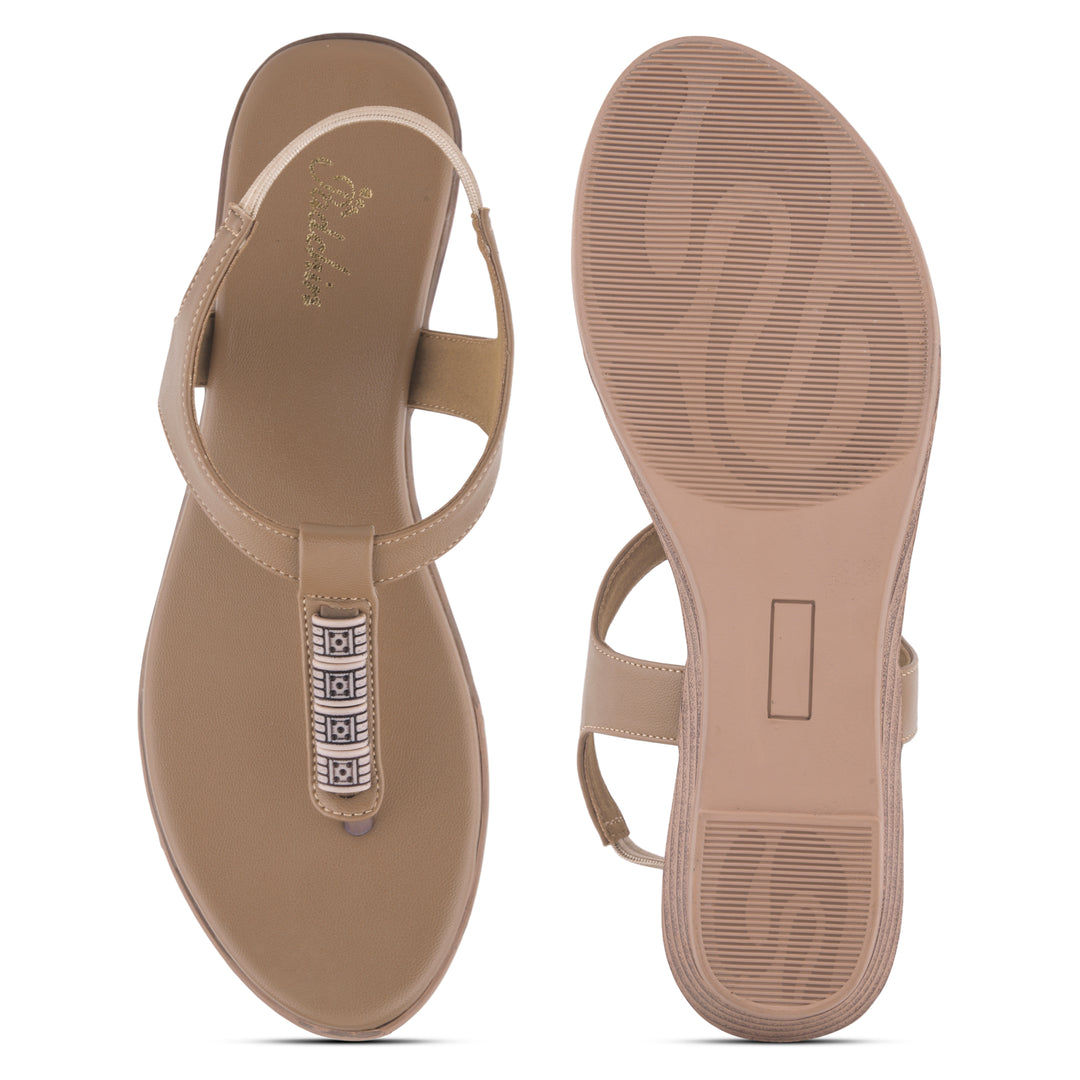 Women T Strap Flat Sandals