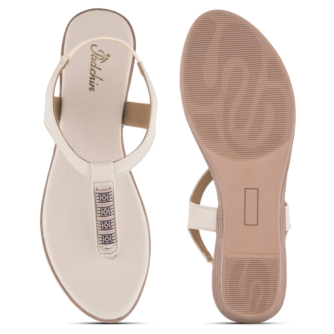 Women T Strap Flat Sandals