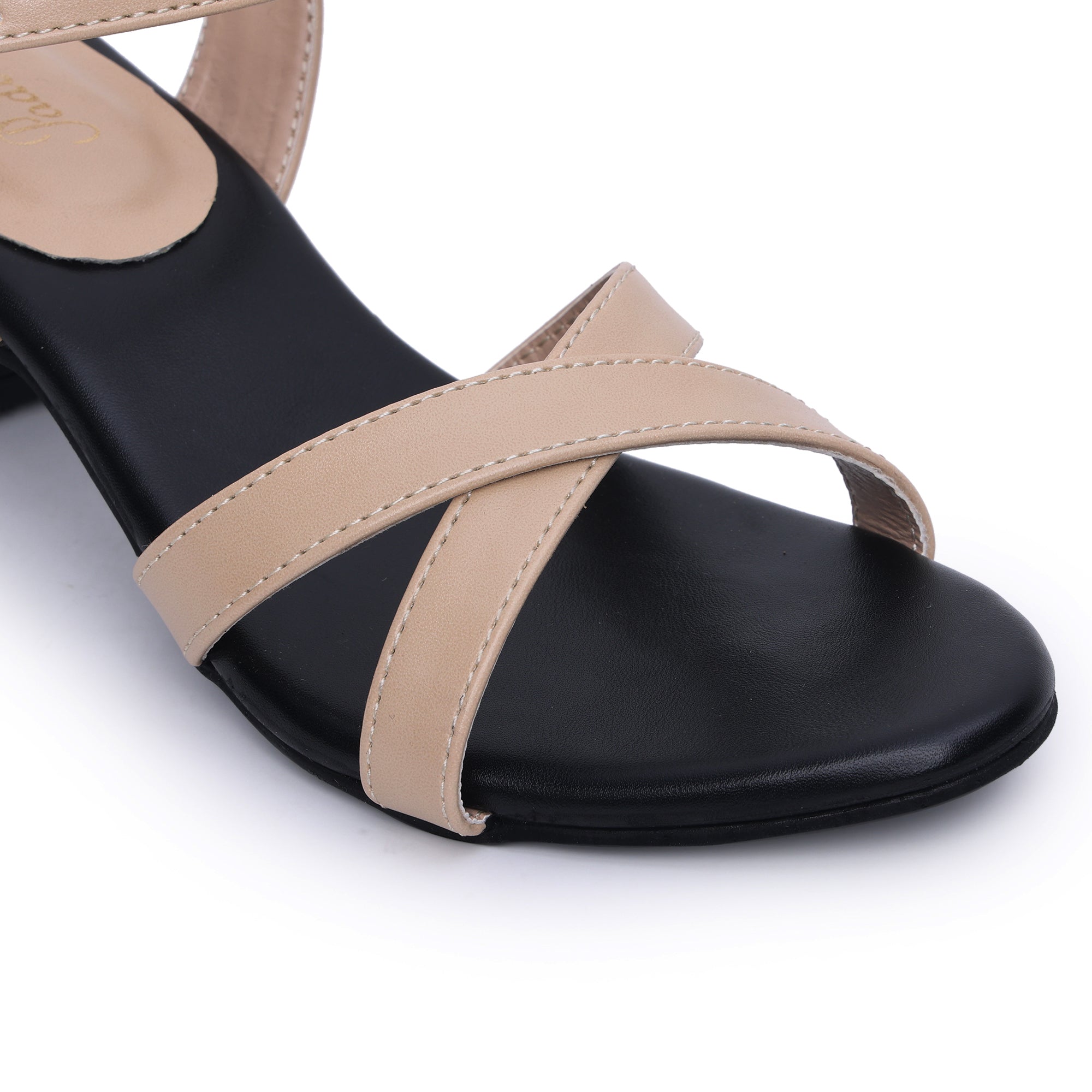 Buckle Strap Round Toe Block Heel